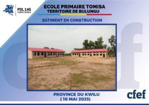 image en avant de Construction de l’école primaire Tomisa dans le Kwilu