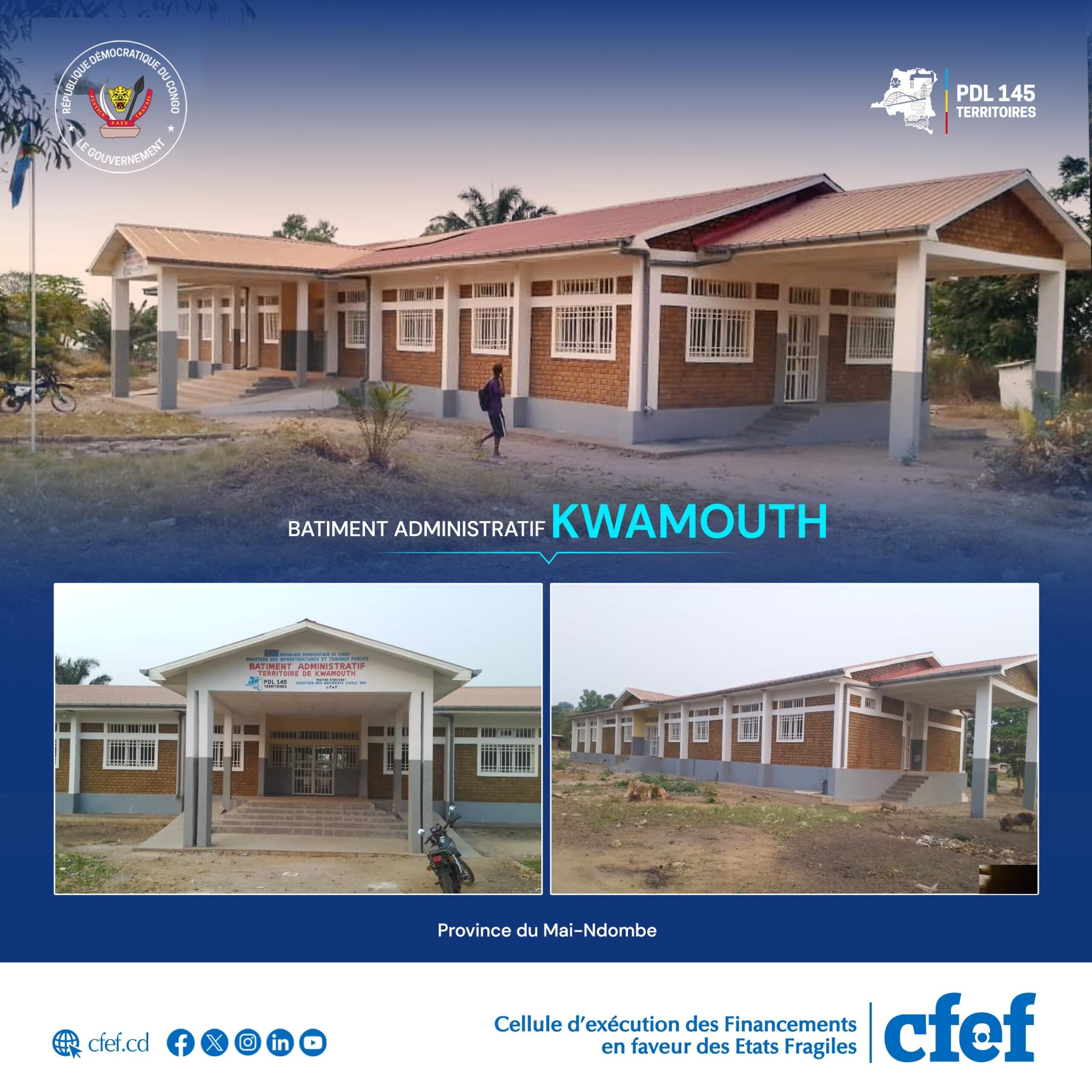 image en avant de PDL-145T: Le bâtiment administratif du Territoire de Kwamouth