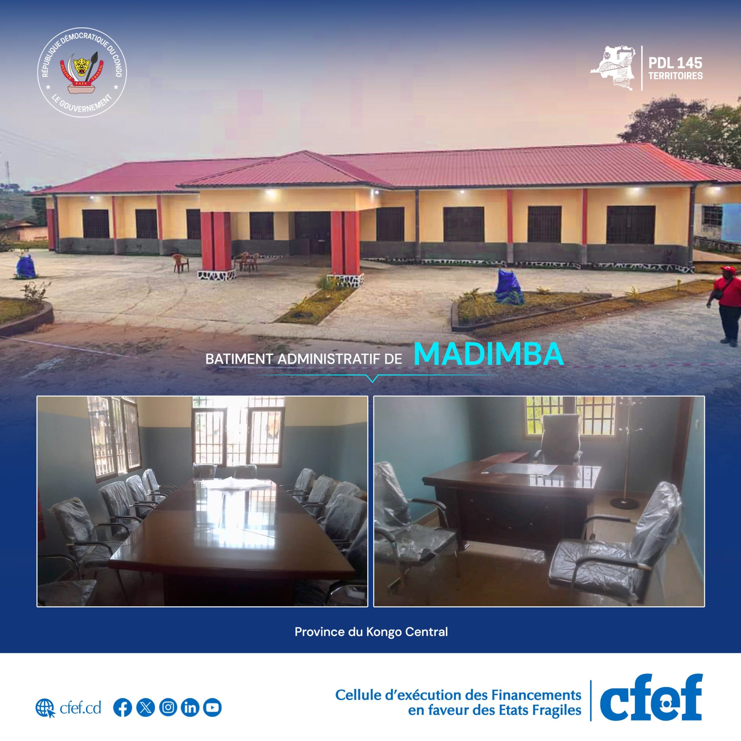 image en avant de PDL-145T: Le bâtiment administratif du Territoire de Madimba