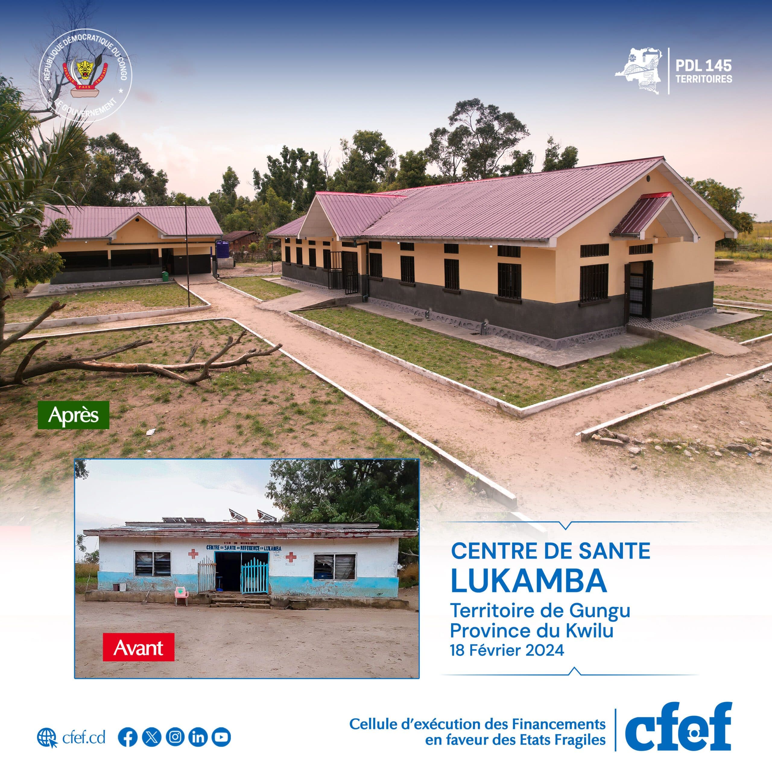 image en avant de PDL-145T : Le centre de santé Lukamba