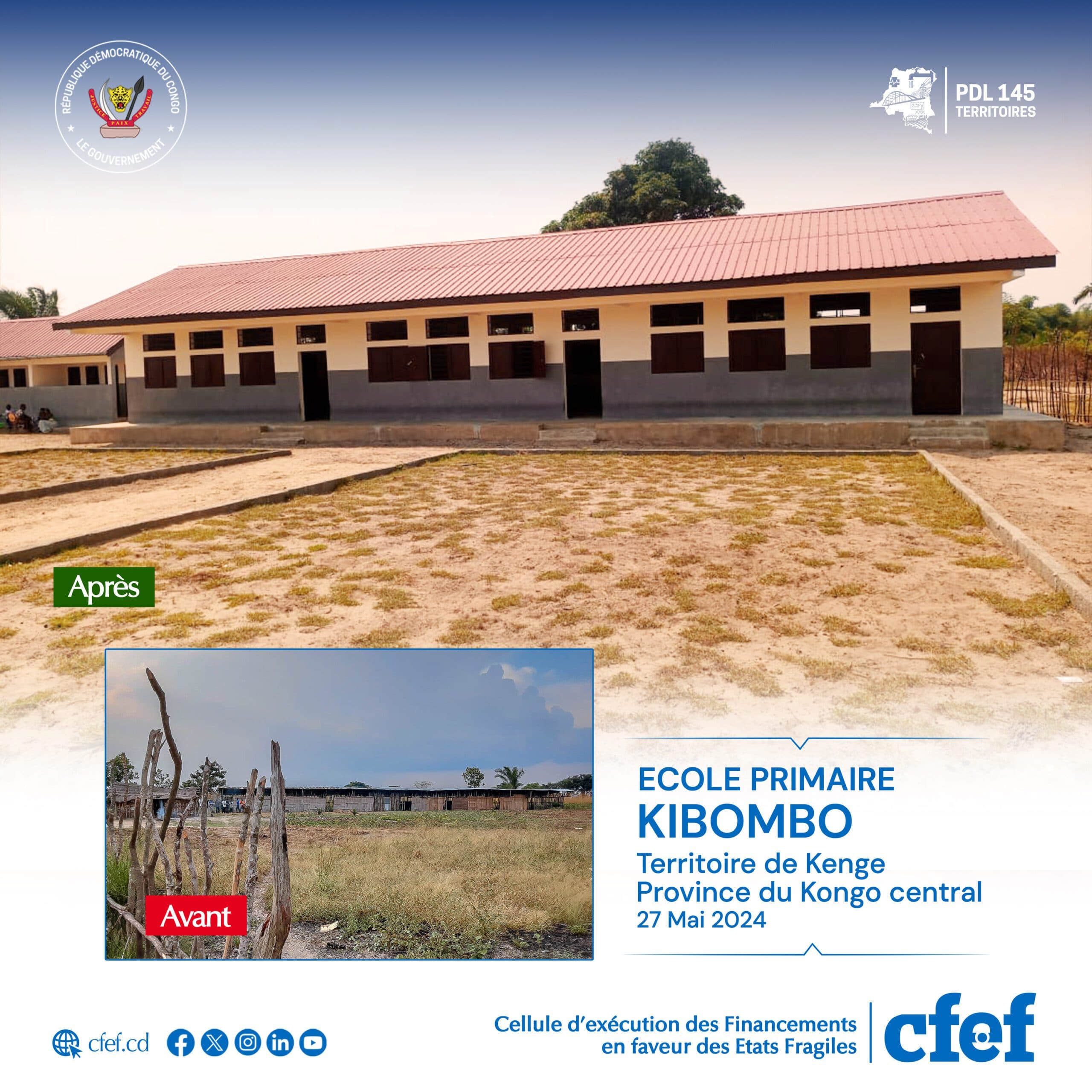 image en avant de PDL-145T: L’école primaire Kibombo