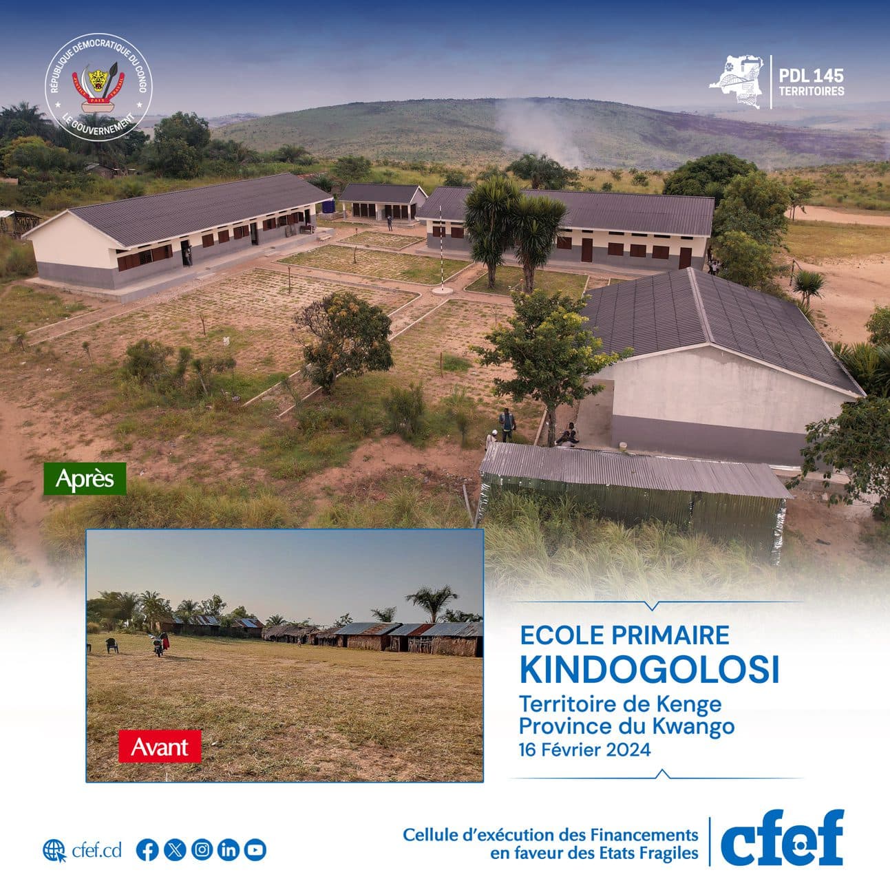 image en avant de PDL-145T : L’école primaire Kindongolosi