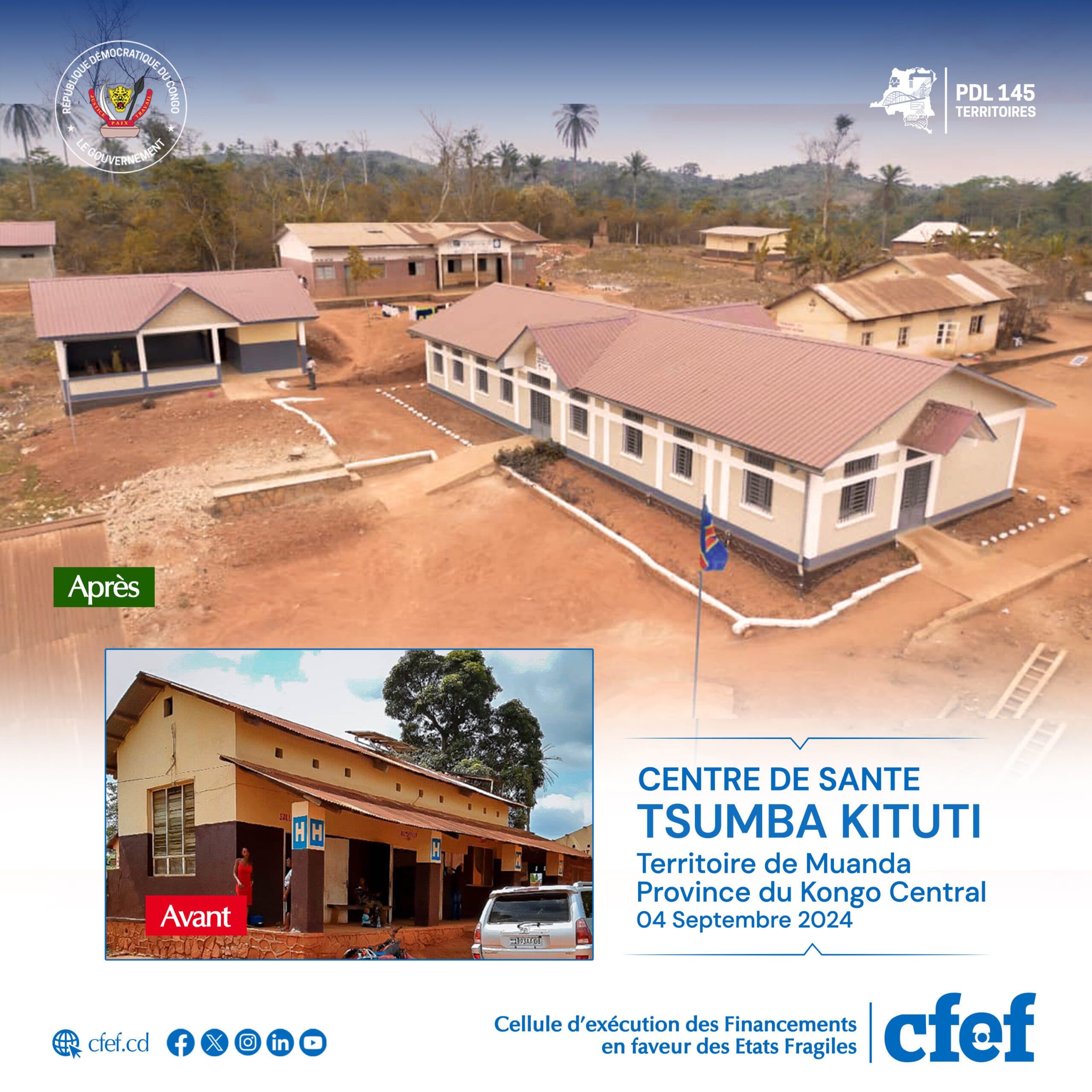 image en avant de PDL-145T : Le Centre de santé Tsumba Kituti