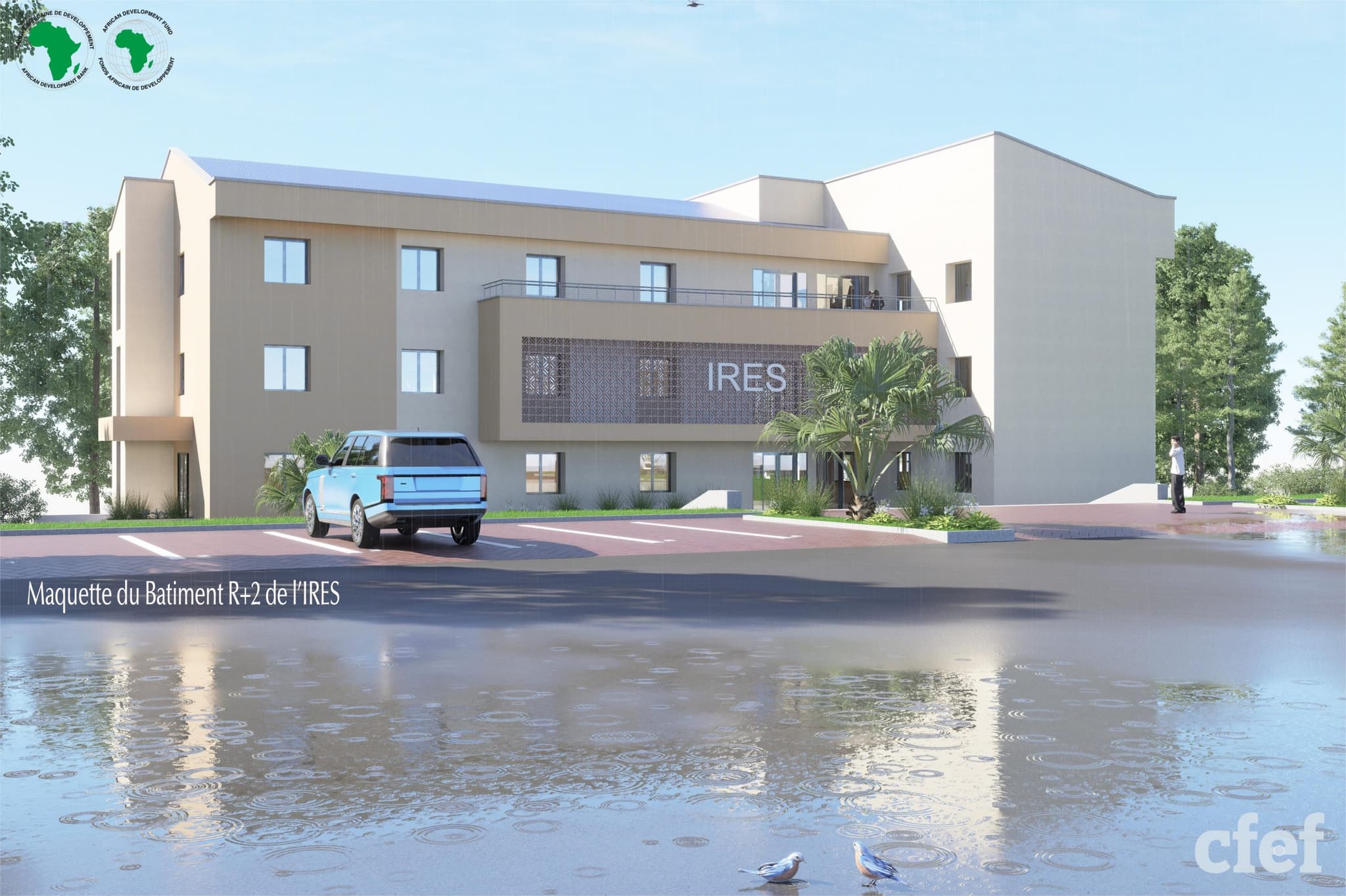 image en avant de Kinshasa, 4 novembre 2025 Lancement officiel des travaux de construction du bâtiment de l’IRES